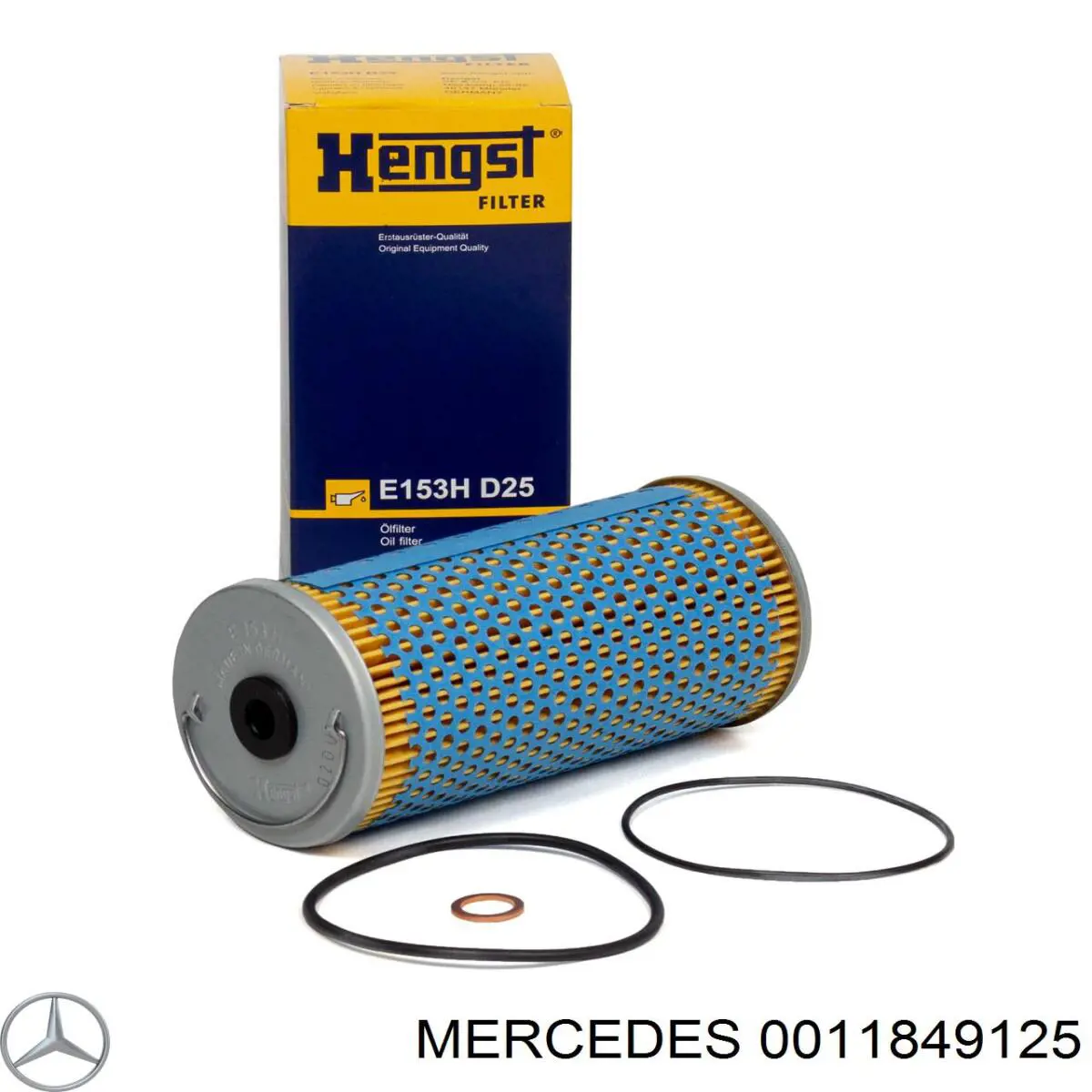 0011849125 Mercedes filtro de aceite