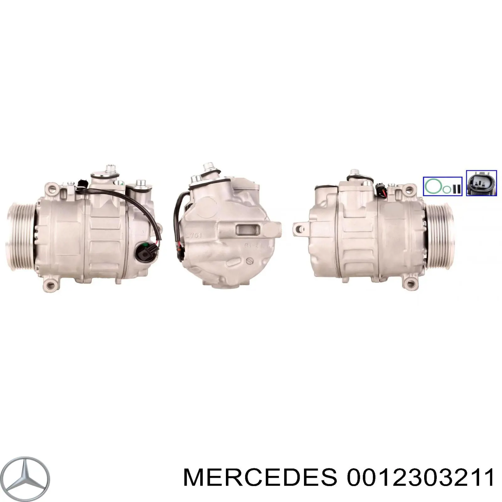 0012303211 Mercedes compresor de aire acondicionado