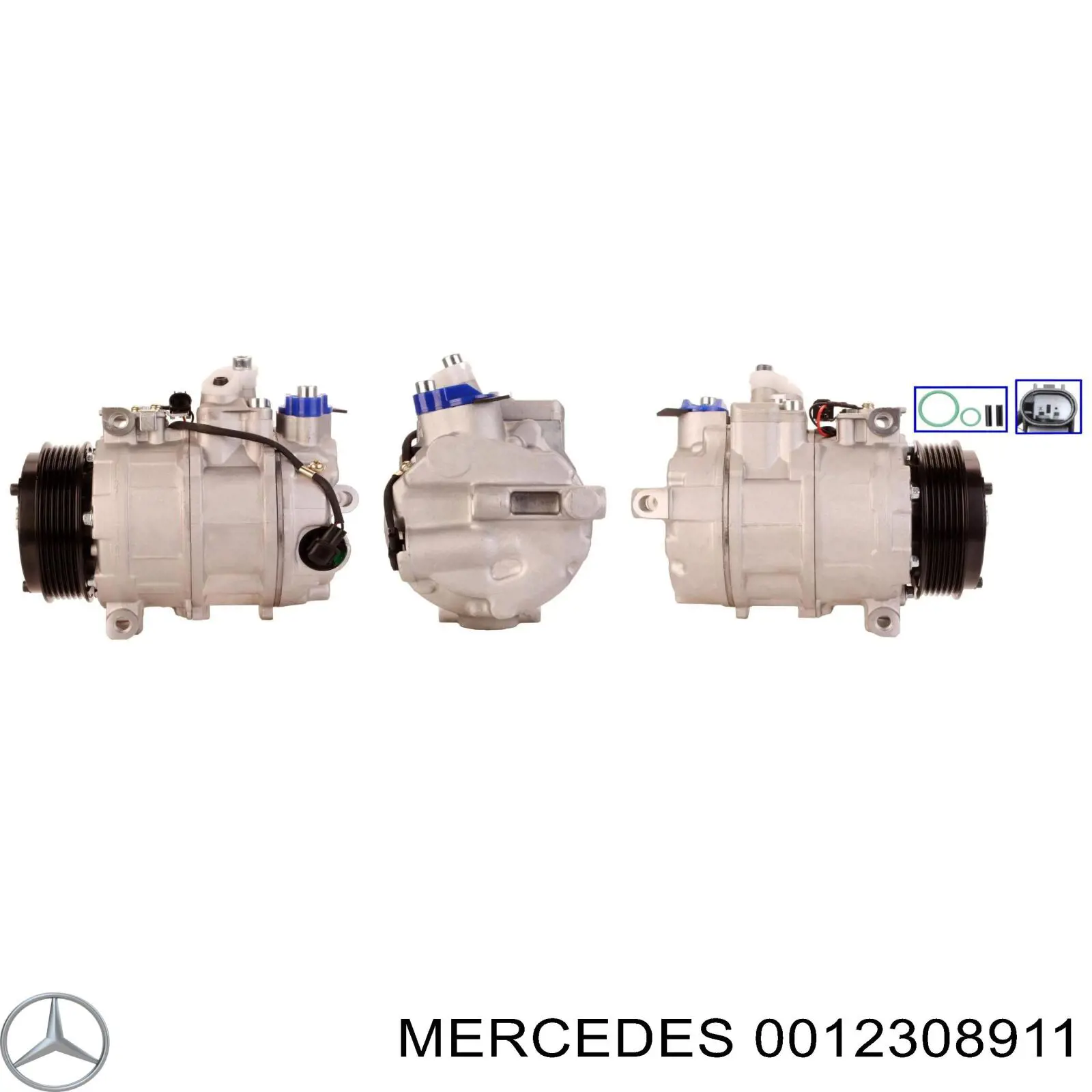 0012308911 Mercedes compresor de aire acondicionado