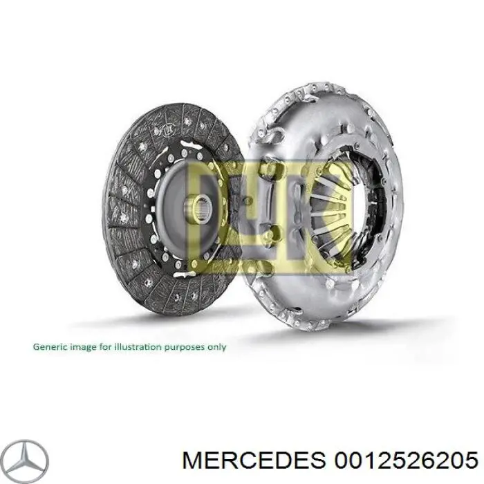 0012526205 Mercedes kit de embrague (3 partes)