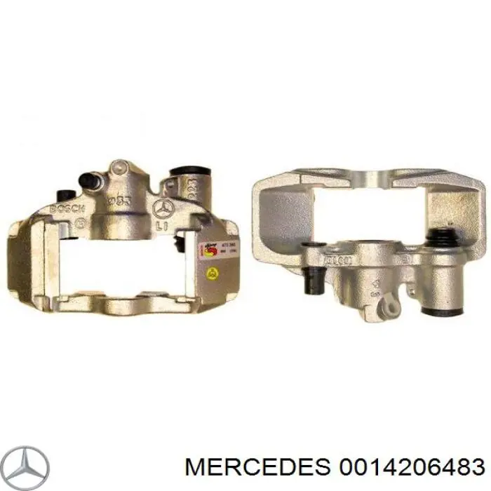 0014206483 Mercedes pinza de freno trasero derecho