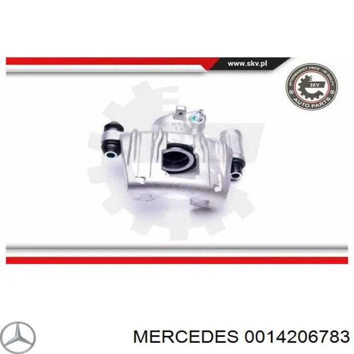 0014206783 Mercedes pinza de freno trasera izquierda