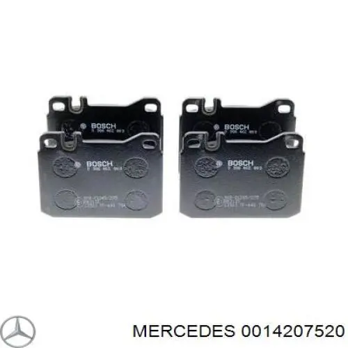 0014207520 Mercedes pastillas de freno delanteras