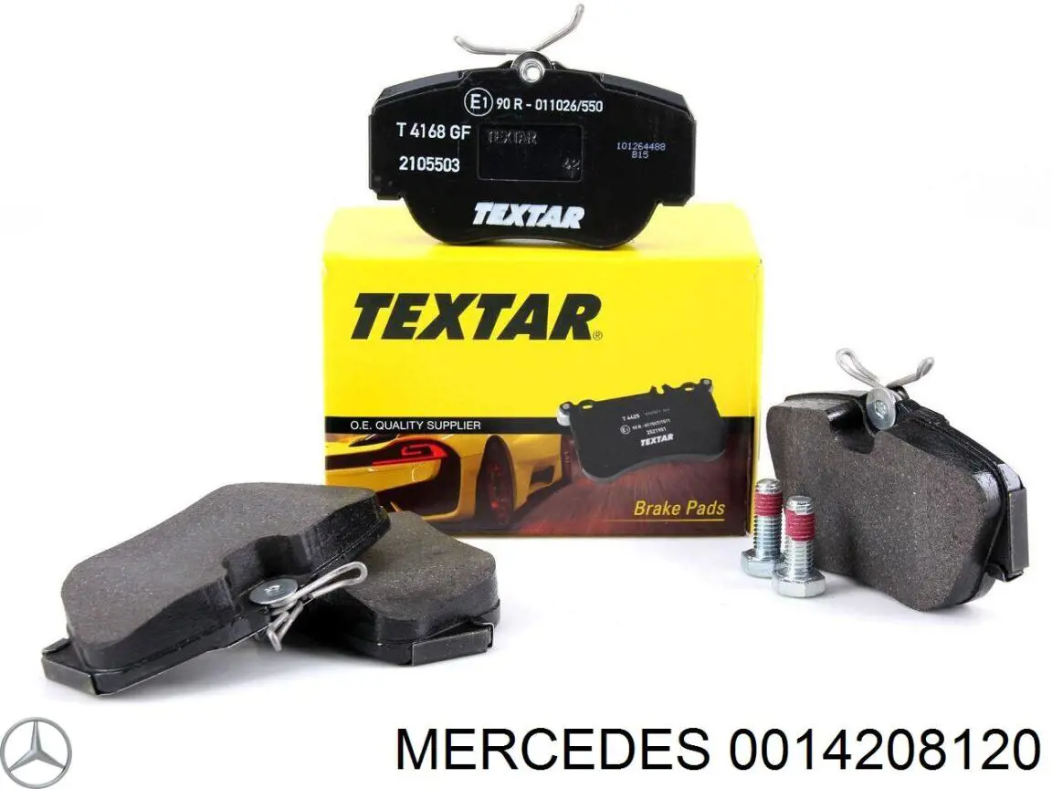 0014208120 Mercedes pastillas de freno delanteras