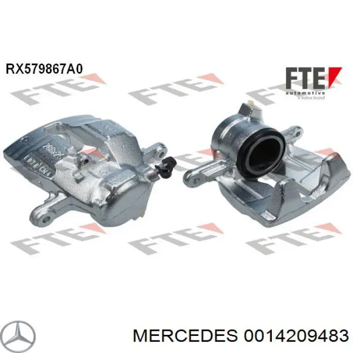 001 420 94 83 Mercedes pinza de freno delantera izquierda