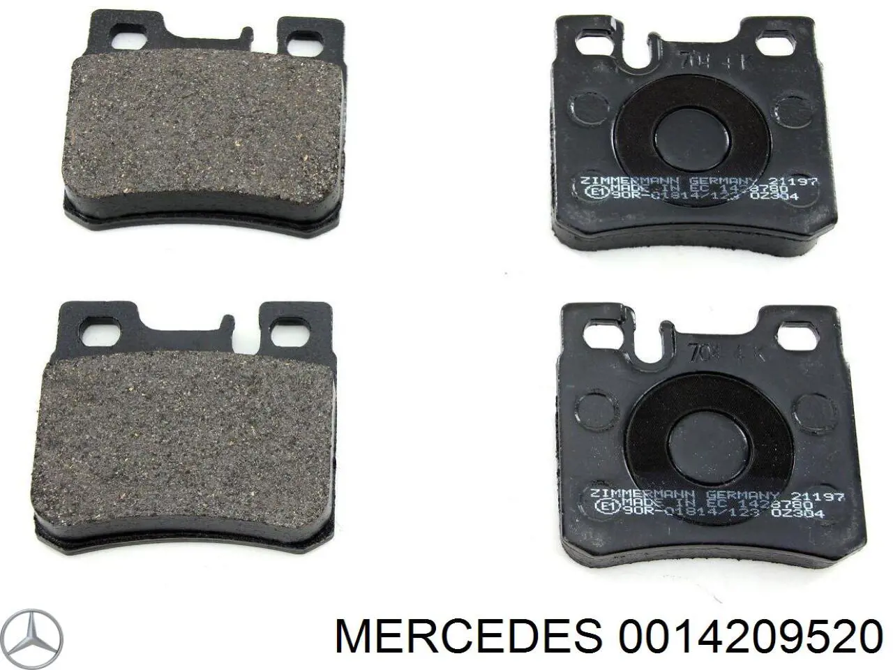Pastillas traseras de freno Mercedes 0014209520 precio, desde 15,73 EUR