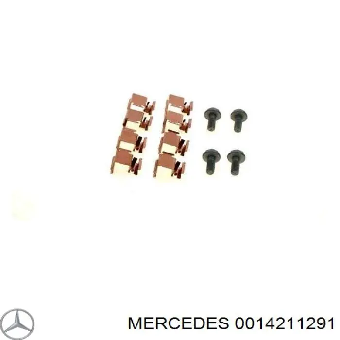 0014211291 Mercedes Juego de resortes de sujeción de pastillas de freno traseras