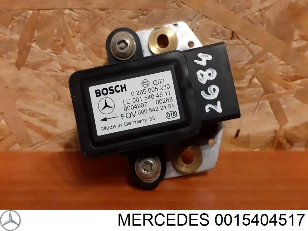 Comprar 0015404517 Mercedes Sensor de aceleración lateral (ESP)