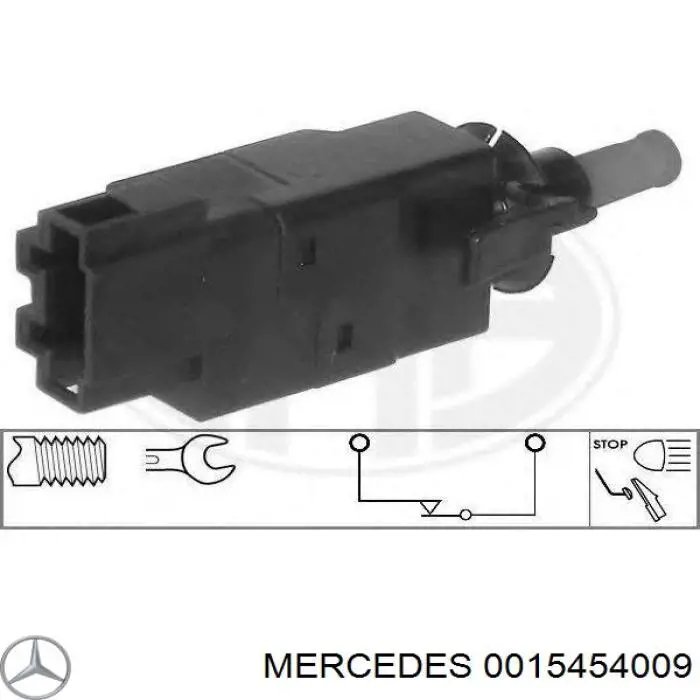 Interruptor de luz de freno Mercedes 0015454009 precio, desde 7,31 EUR