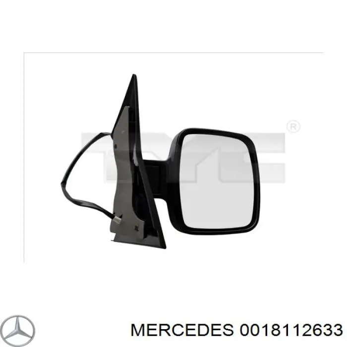 Comprar 0018112633 Mercedes Cristal de espejo retrovisor