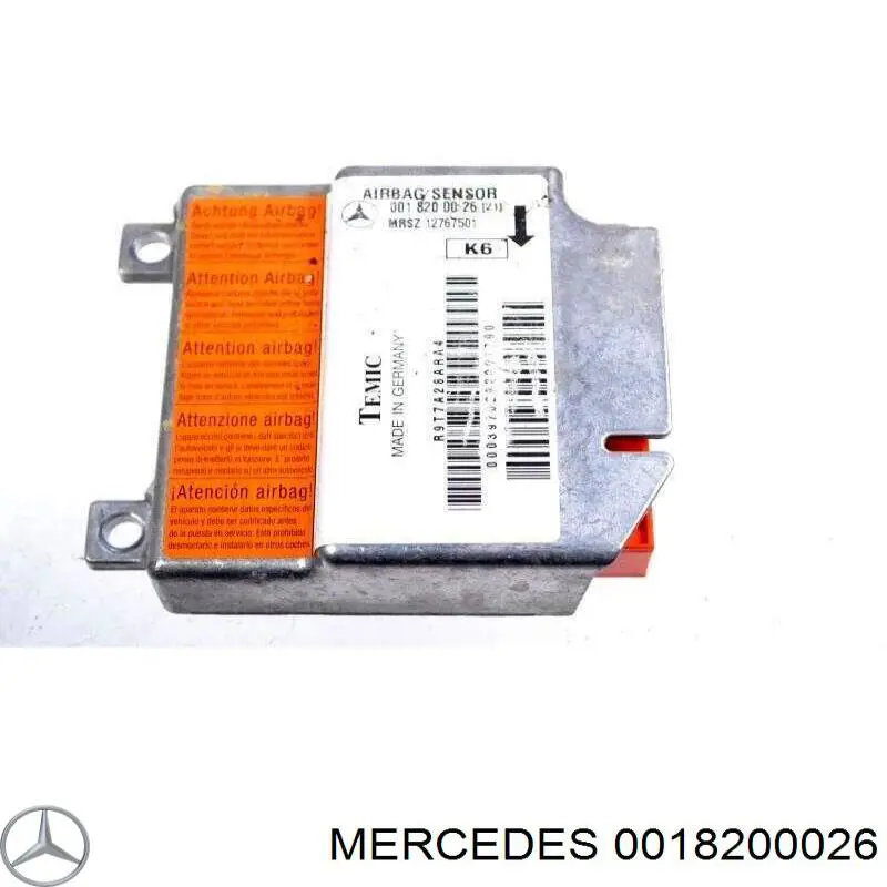 0018200026 Mercedes procesador del modulo de control de airbag