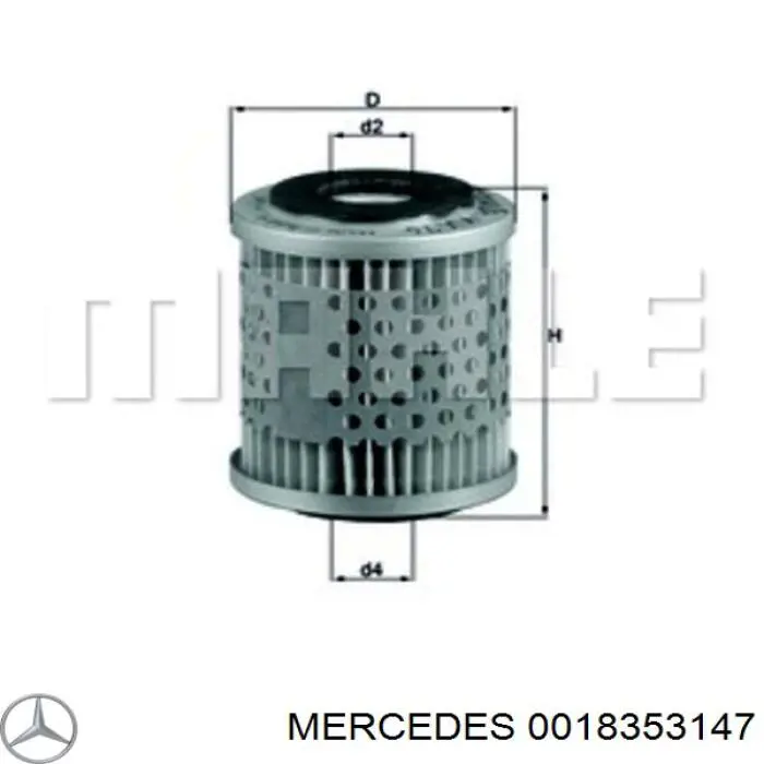 0018353147 Mercedes Filtro de gasolina