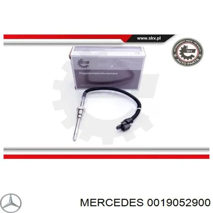 0019052900 Mercedes sensor de temperatura, gas de escape, filtro hollín/partículas