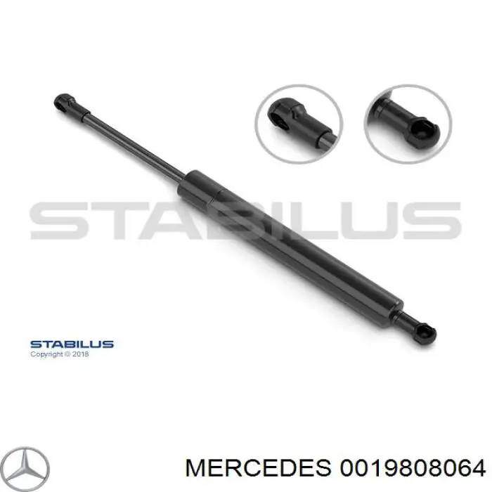Amortiguador maletero 0019808064 Mercedes