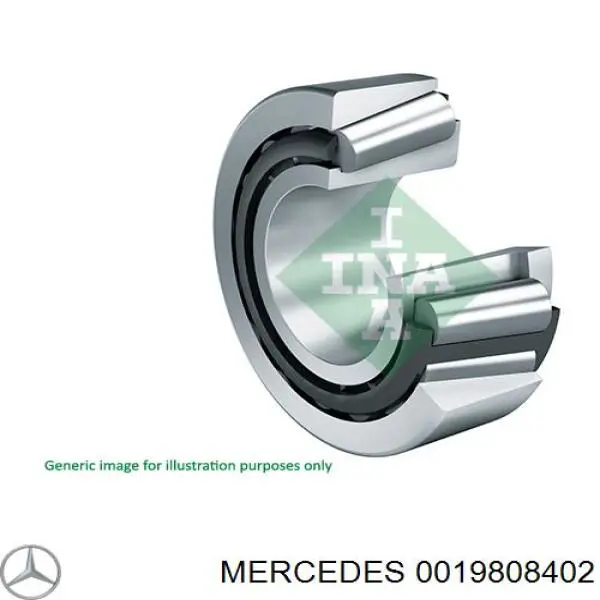 0019808402 Mercedes rodamiento caja de cambios