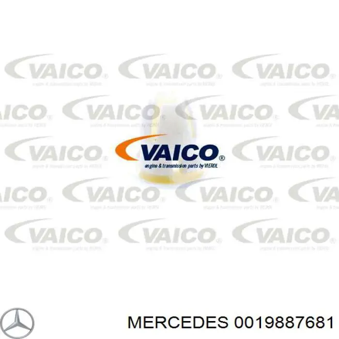 0019887681 Mercedes clips de fijación de moldura de puerta