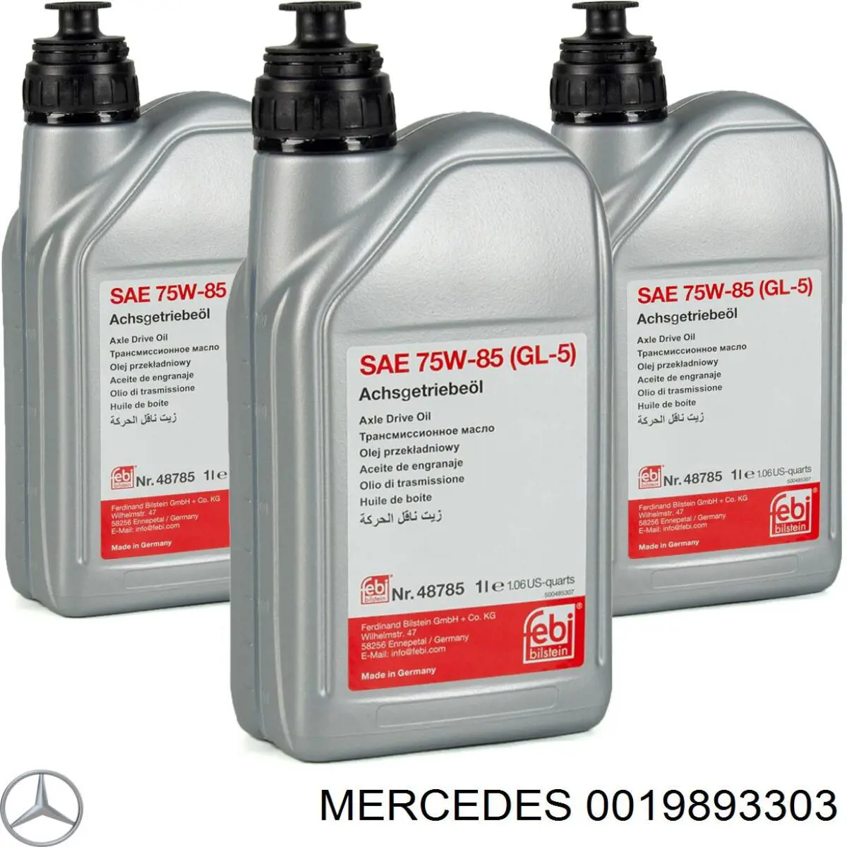 Aceite caja de cambios 0019893303 Mercedes