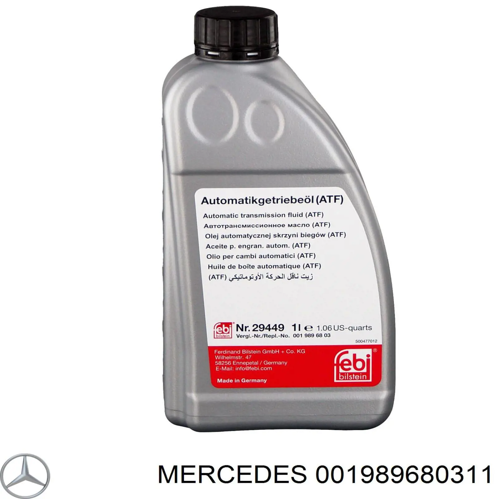 Comprar 001989680311 Mercedes Aceite caja de cambios