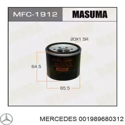 Mercedes Aceite transmisión (001989680312)