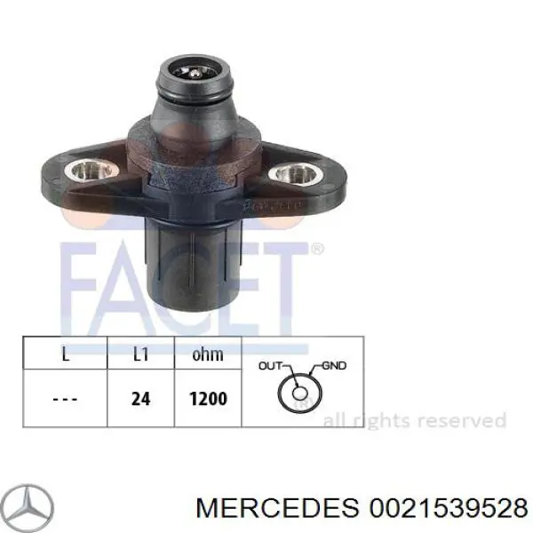 0021539528 Mercedes sensor de arbol de levas