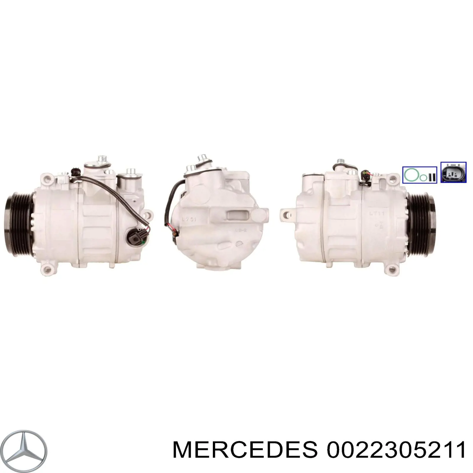 0022305211 Mercedes compresor de aire acondicionado