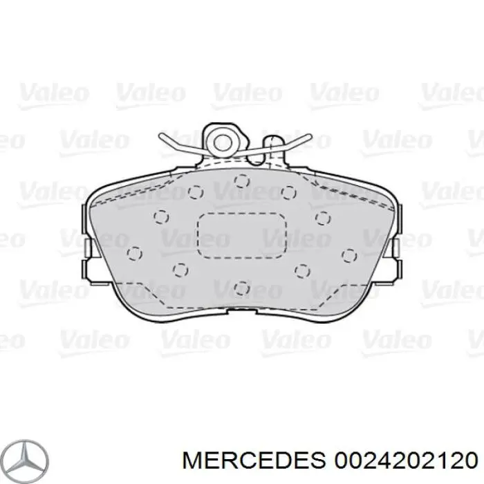 Comprar 0024202120 Mercedes Pastillas delanteras de freno