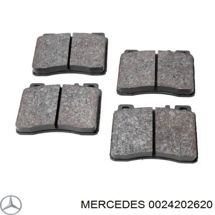 0024202620 Mercedes pastillas de freno delanteras