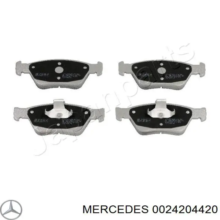 0024204420 Mercedes pastillas de freno delanteras