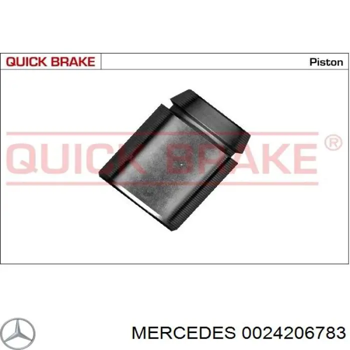 0024206783 Mercedes pinza de freno trasera izquierda