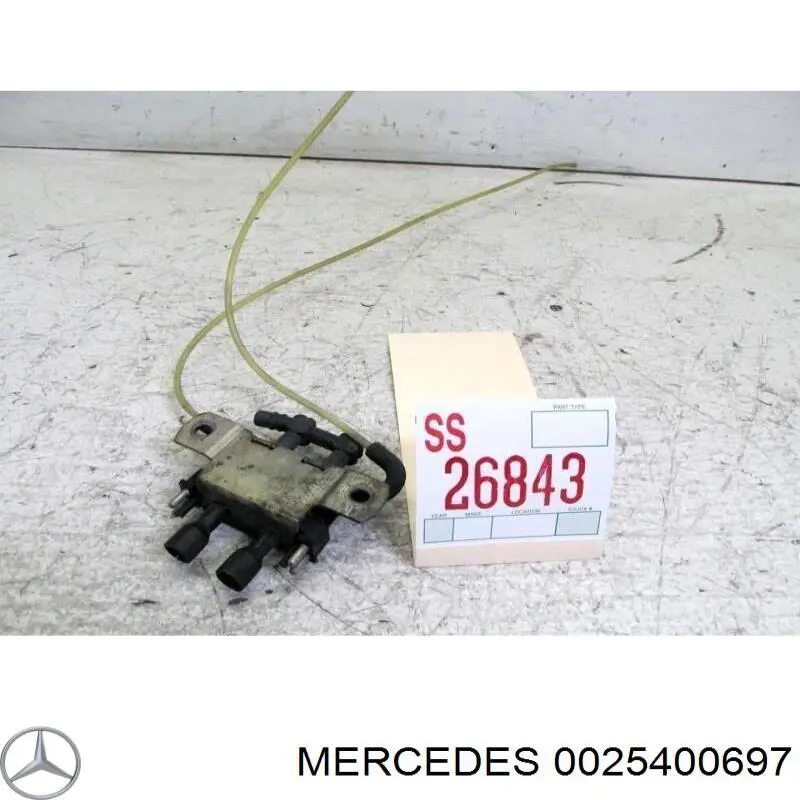 0025400697 Mercedes valvula de purga del catalizador