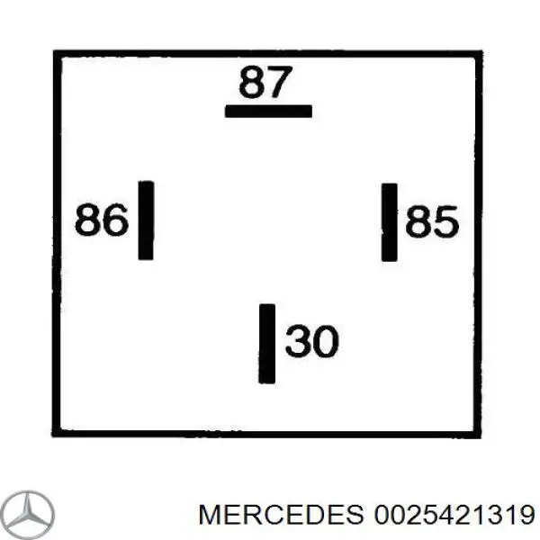 Relé eléctrico multifuncional 0025421319 Mercedes