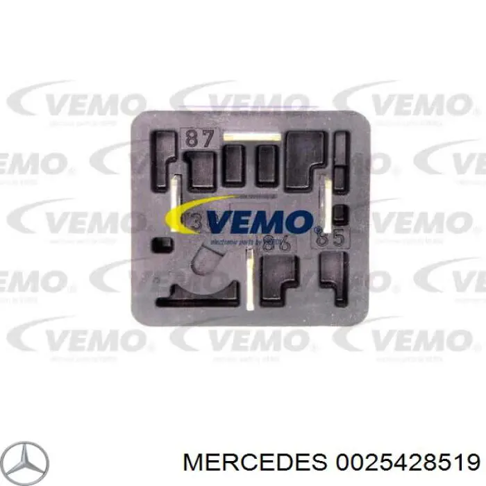0025428519 Mercedes relé eléctrico multifuncional