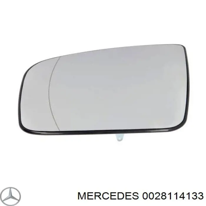 0028114133 Mercedes cristal de espejo retrovisor exterior izquierdo