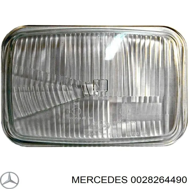 0028264490 Mercedes cristal de faro izquierdo