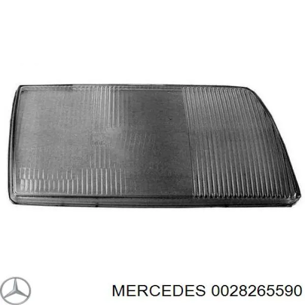  00 282 655 90 Mercedes cristal de faro derecho