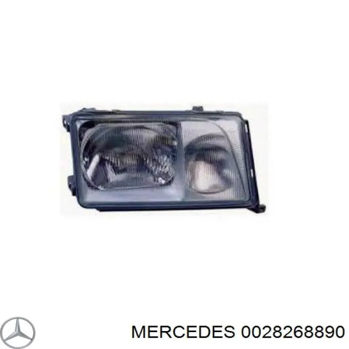 0028268890 Mercedes cristal de faro izquierdo