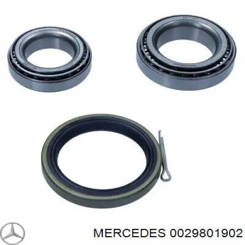 0029801902 Mercedes cojinete interno del cubo de la rueda delantera