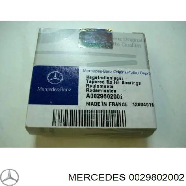 0029802002 Mercedes cojinete externo del cubo de la rueda delantera