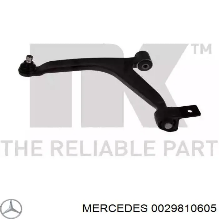 0029810605 Mercedes cojinete de rueda trasero exterior