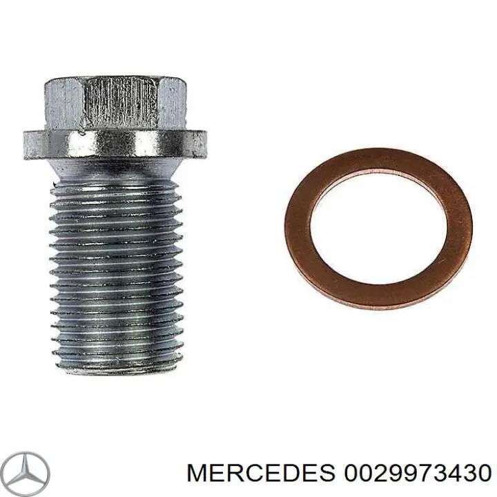 Tapón del cárter de aceite 0029973430 Mercedes