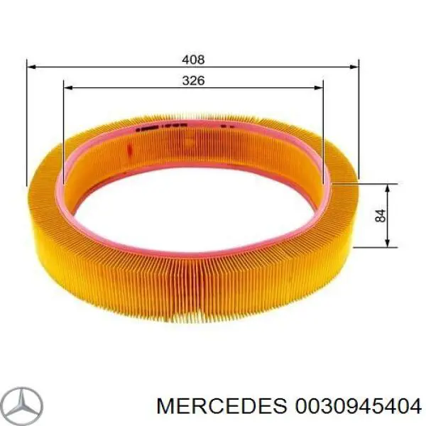 0030945404 MERCEDES Filtro de aire