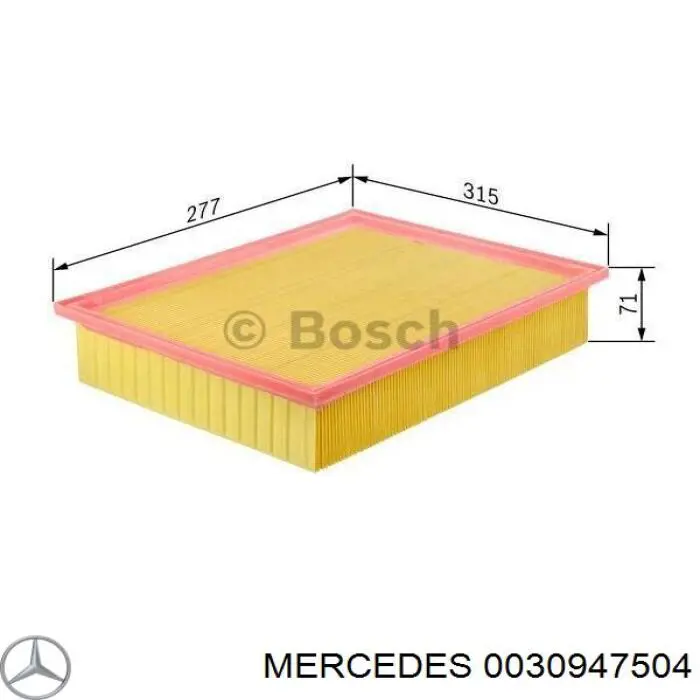 Comprar 0030947504 Mercedes Filtro de aire