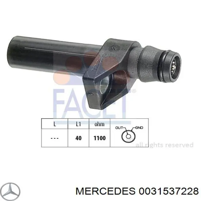 0031537228 Mercedes sensor de cigüeñal