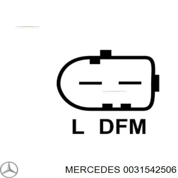 0031542506 Mercedes regulador del alternador