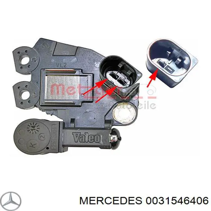Comprar 0031546406 Mercedes Regulador del alternador
