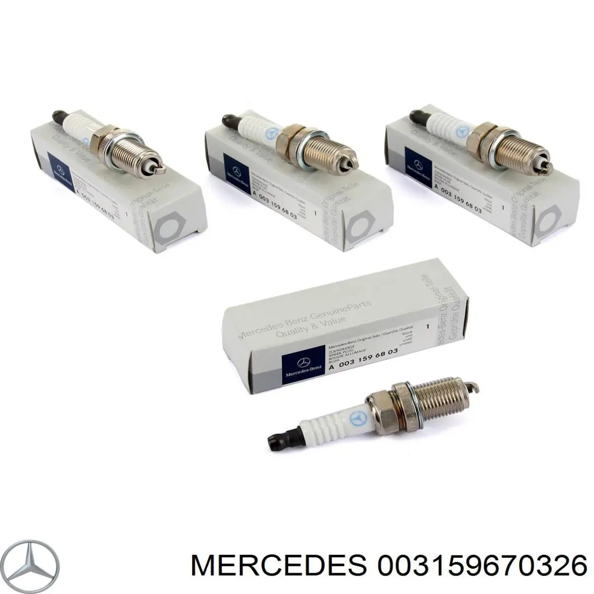 Bujías Mercedes 003159670326 precio, desde 5,15 EUR