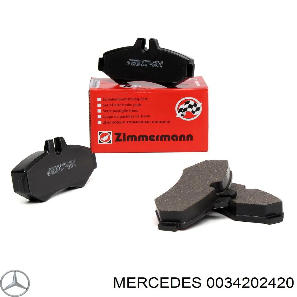 0034202420 Mercedes pastillas de freno traseras