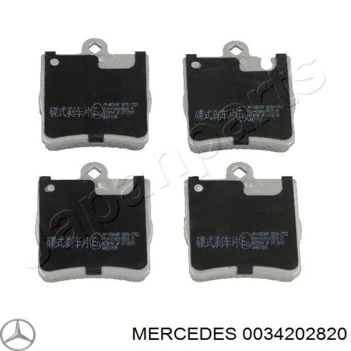 Comprar 0034202820 Mercedes Pastillas de freno traseras