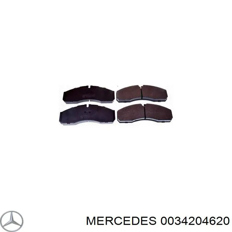 0034204620 Mercedes pastillas de freno delanteras