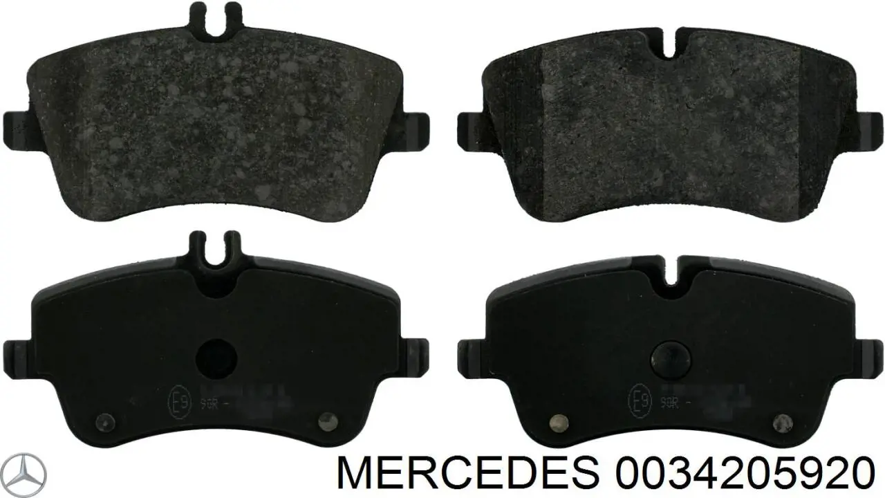 0034205920 Mercedes pastillas de freno delanteras